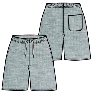 Moldes de confeccion para HOMBRES Shorts Bermudas 614